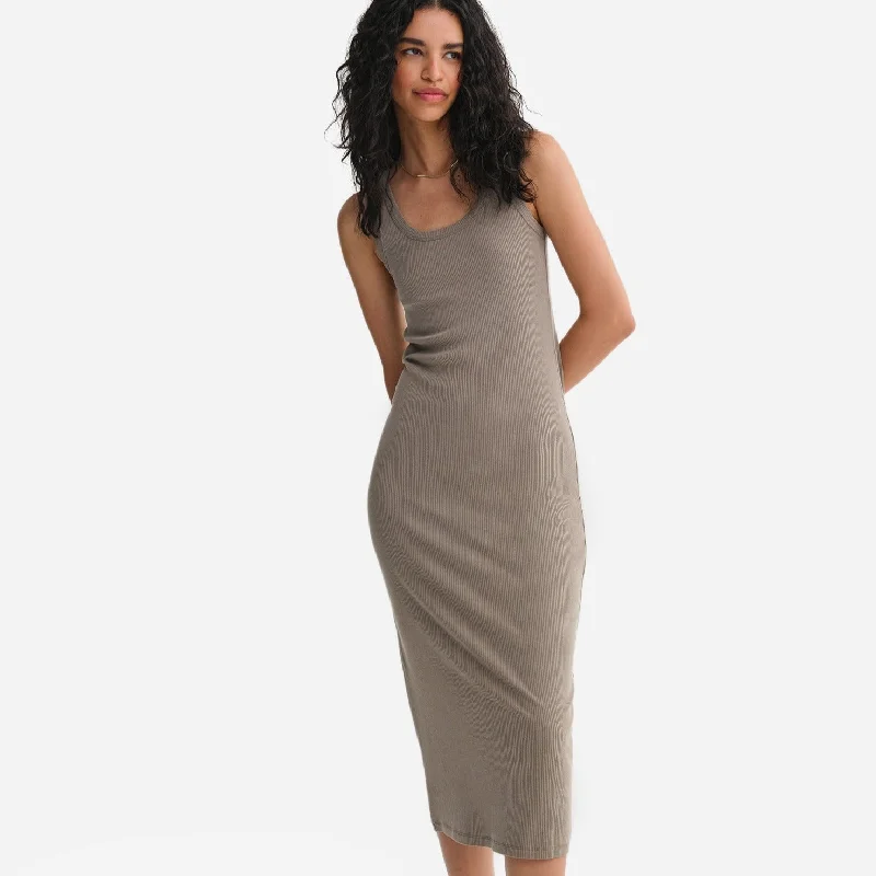Price Cut Tencel Rib Tank Maxi Dress