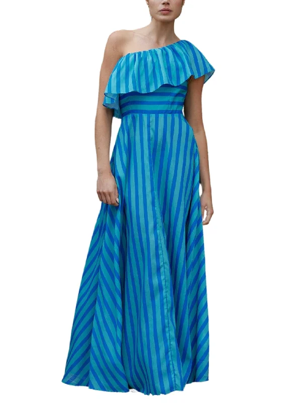 Exclusive Savings The Emil Dress In Lapis Sea Stripe