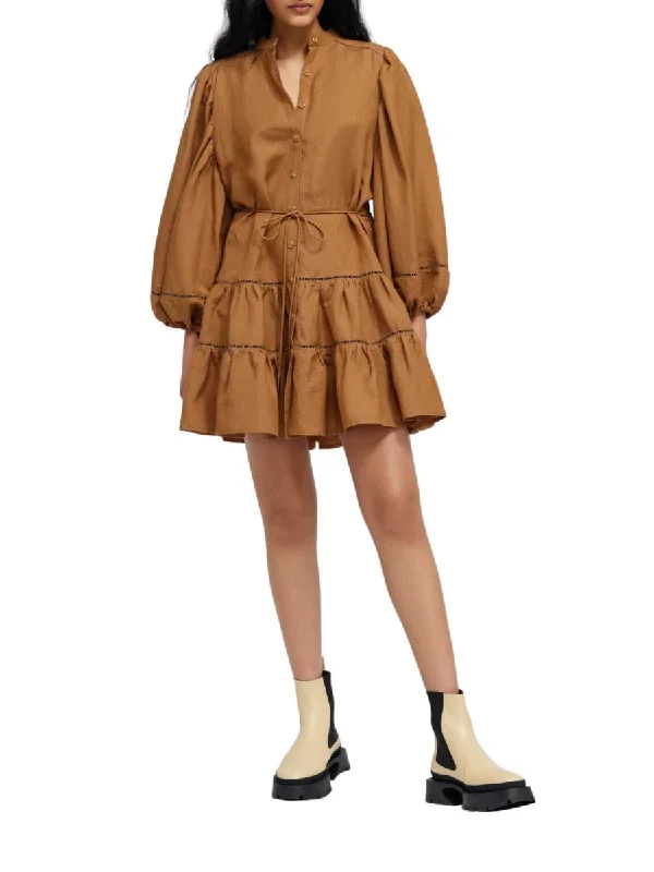 Extra Discounts Theodora Dress Toffee