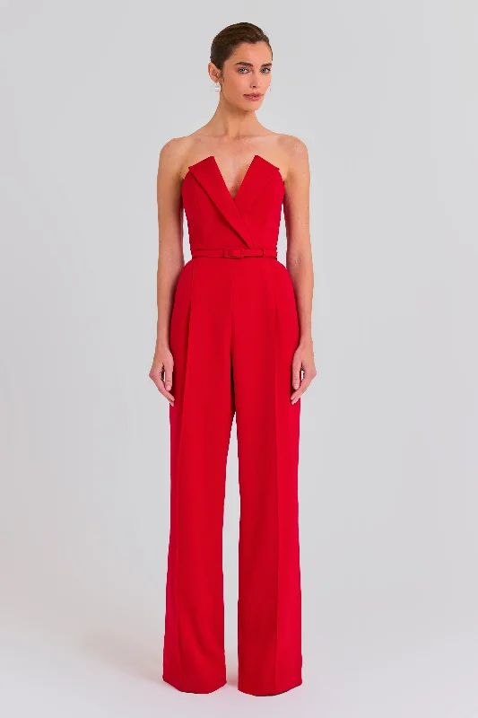 Deal of the Week Vanessa Red Jumpsuit