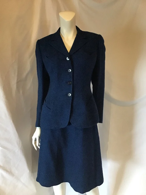 New Arrival 1950's Best and Co Blue Wool Suit-size 6/7