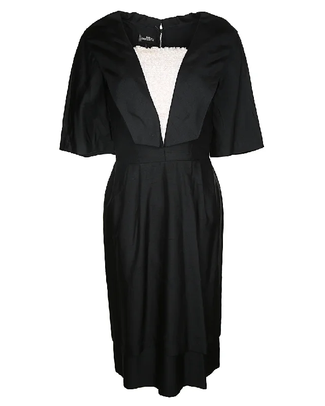 Price Drop Vintage 50s Neusteters Vintage Monochrome Structured Dress - XS