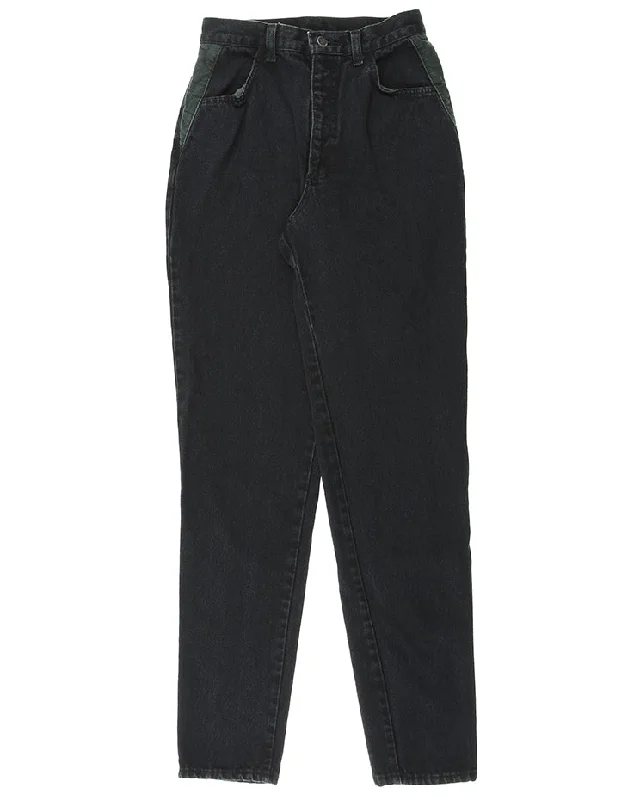 Extra Savings Vintage 90s panelled high waist jeans - W24 L32