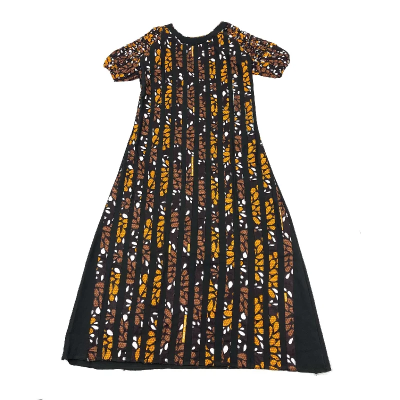 Limited Availability Women's Yellow Ankara & Cotton Mix Dress