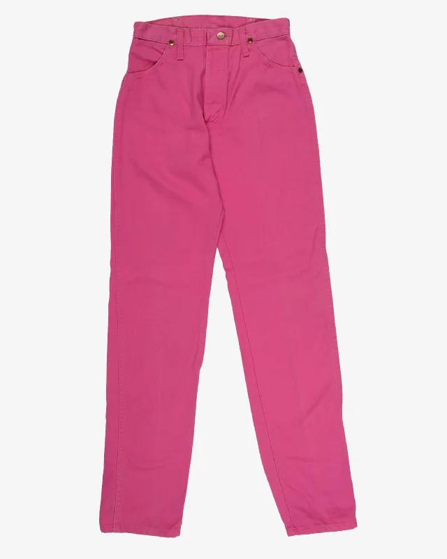 Amazing Deals Wrangler 80s Fuchsia Pink Tapered Mom Denim Jeans - W27 L33