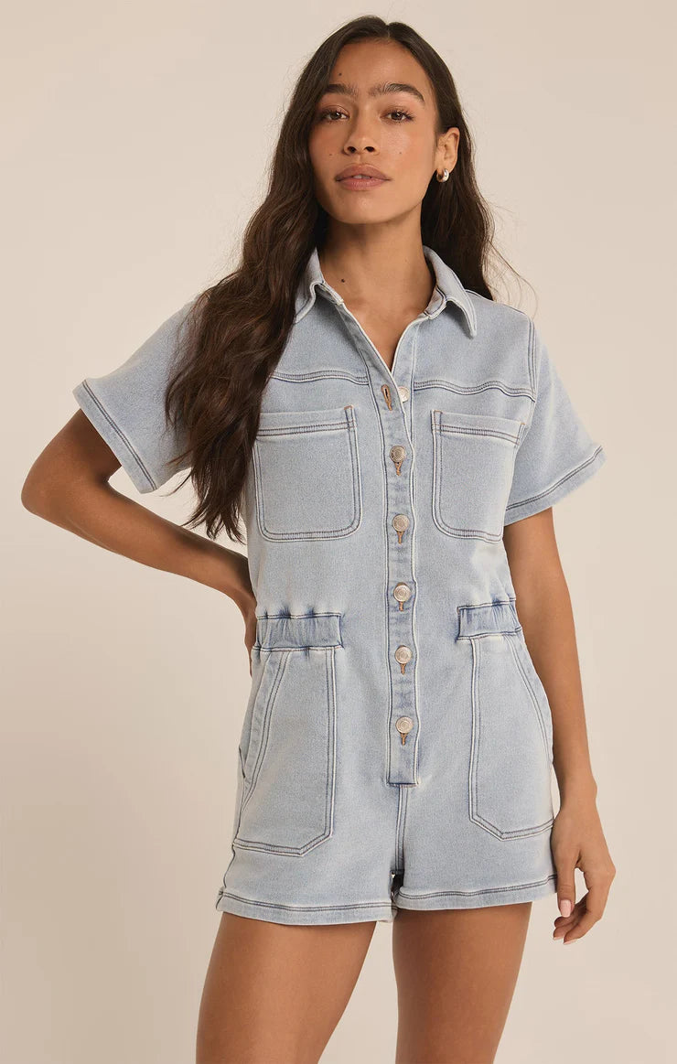 Low Prices Z Supply - Elias Denim Romper
