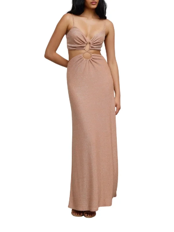 Discount Mania Zora Midi Dress Nougat