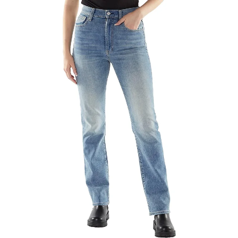 Price Smash 7 For All Mankind Womens High-Rise Faded Slim Jeans