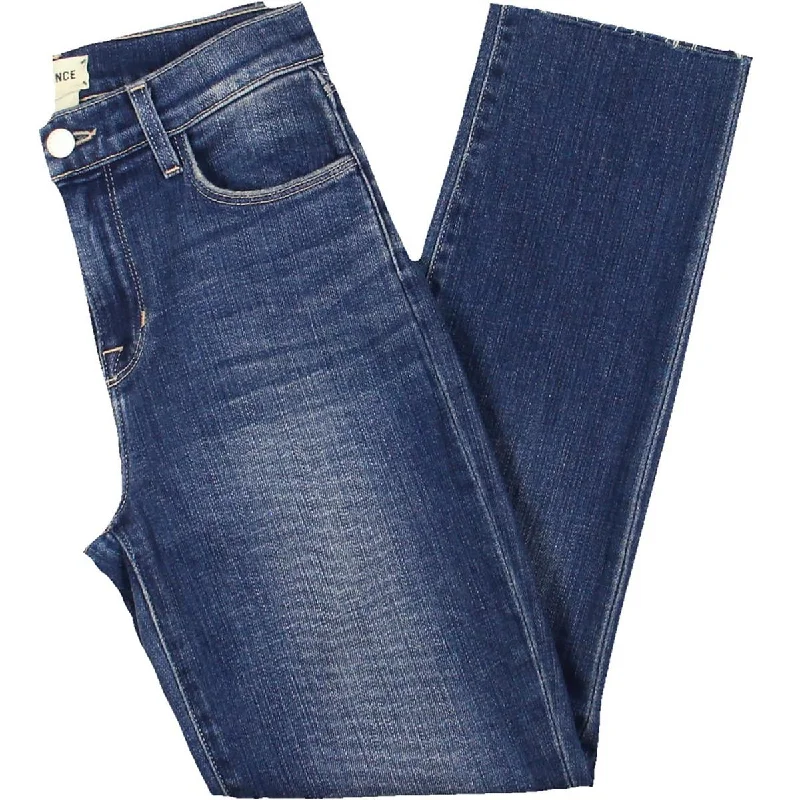 Deal Frenzy 7 For All Mankind Womens Mid-Rise Faded Skinny Jeans