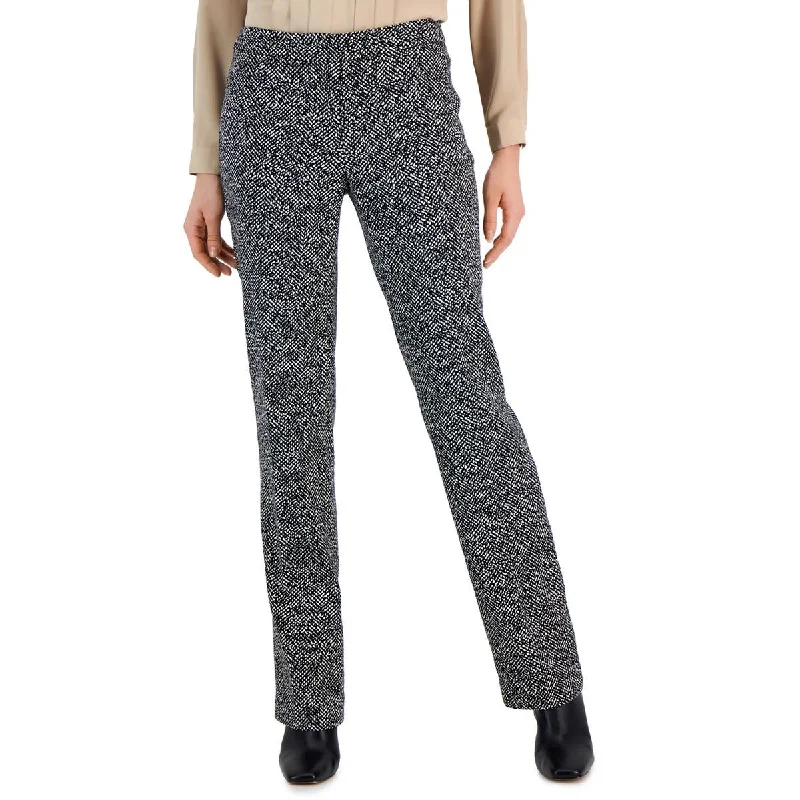 Limited Time Offer Anne Klein Womens   Printed Textured Straight Leg Pants
