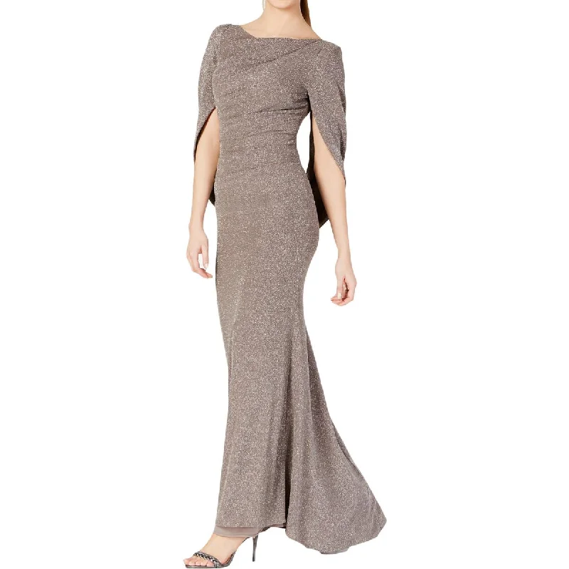 Online Exclusive Betsy & Adam Womens Metallic Maxi Evening Dress