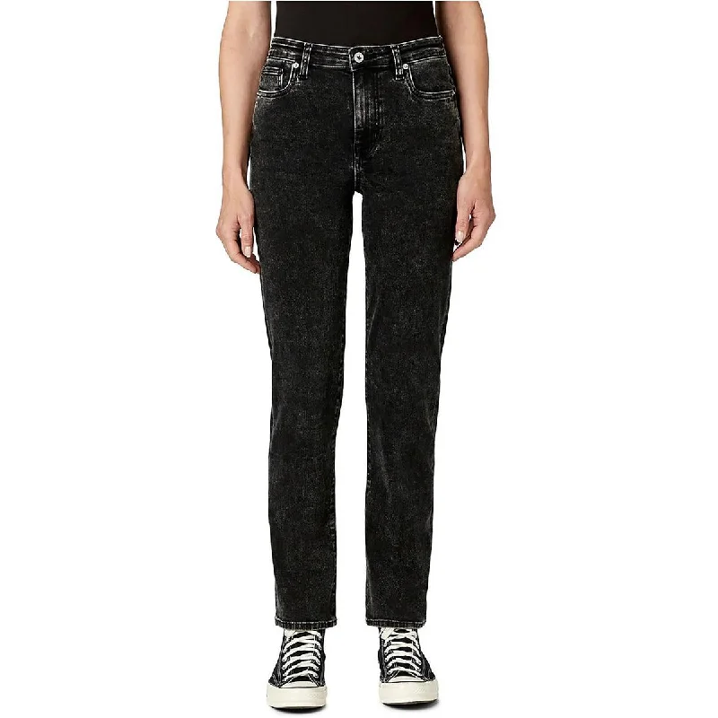 Epic Deals Buffalo David Bitton Womens Jayden High-Rise Acid Wash Straight Leg Jeans