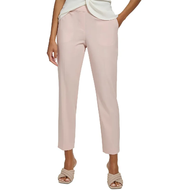 Deal Dash Calvin Klein Womens High Rise Business Straight Leg Pants