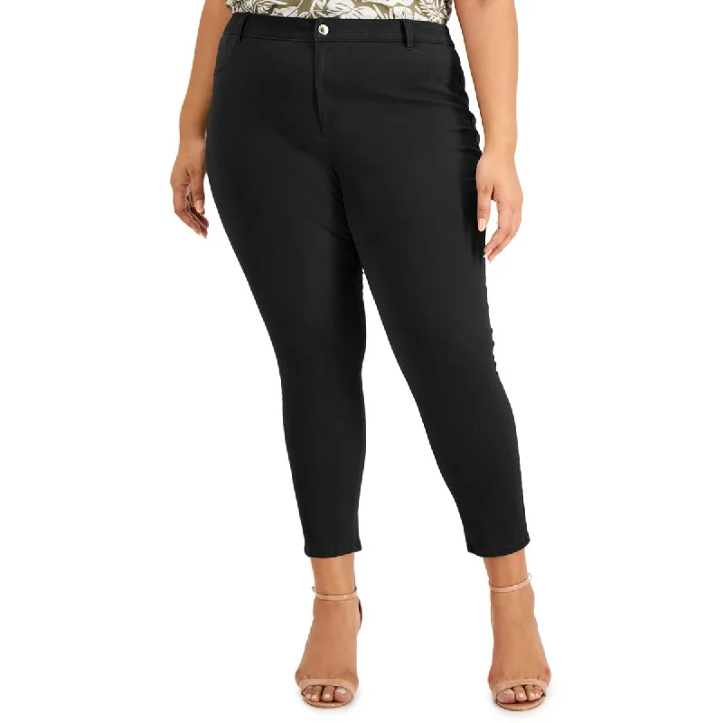 Flash Sale Calvin Klein Womens Plus Mid Rise Twill Slim Jeans
