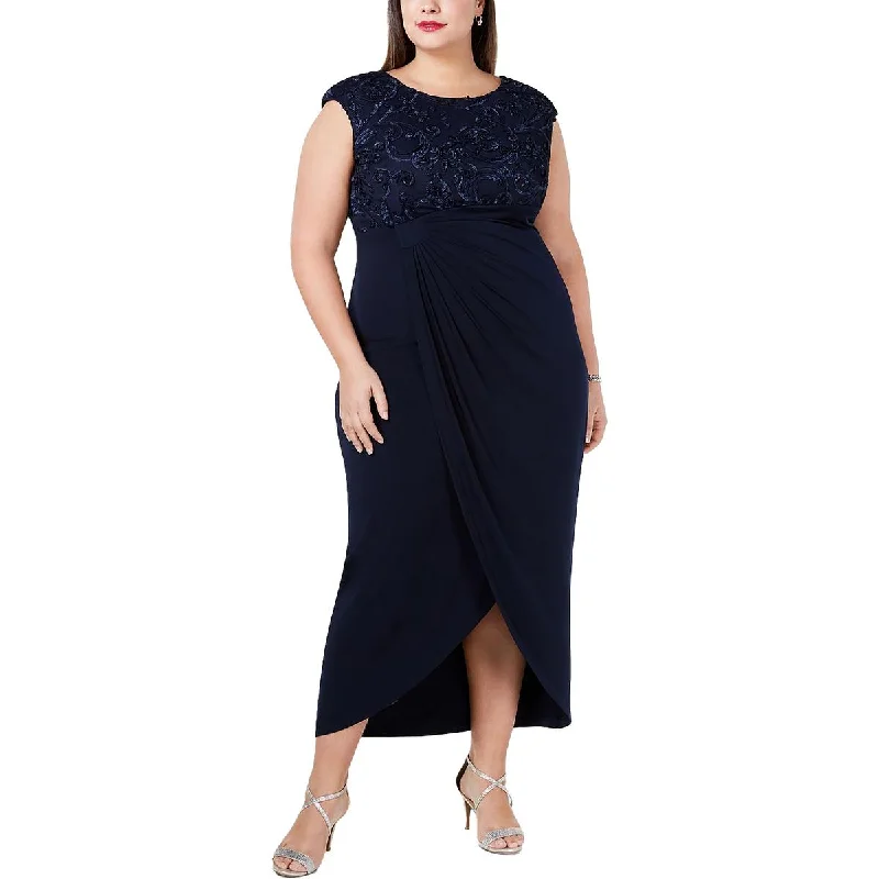 Weekend Special Connected Apparel Womens Plus Soutache Maxi Cocktail and Party Dress