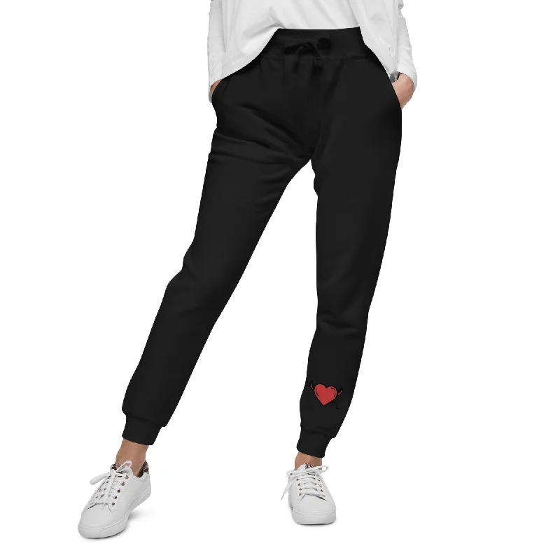 Deal Zone Devil Heart Fleece Sweatpants