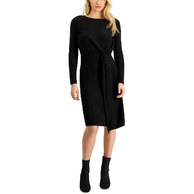 Best Seller Donna Karan Womens Glitter Knit Sweaterdress