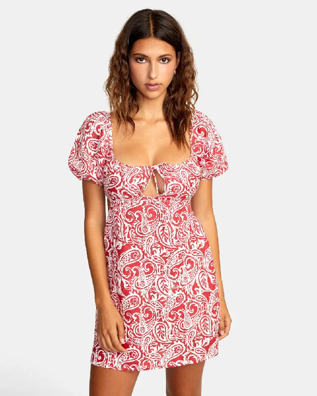 Flash Deals Here For It Mini Dress - Red Earth