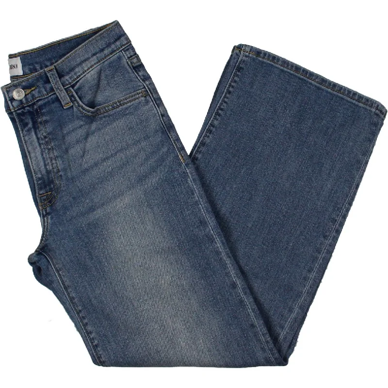 Bonus Savings Hudson Womens Rosalie High-Rise Cropped Wide Leg Jeans