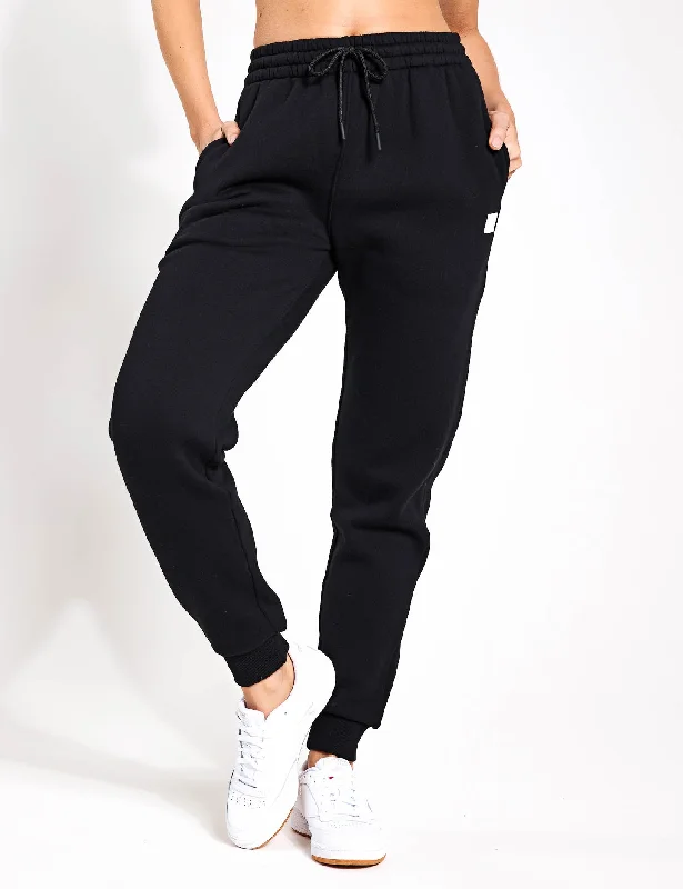 Price Smash Millie Slim Fleece Track Pant - Black