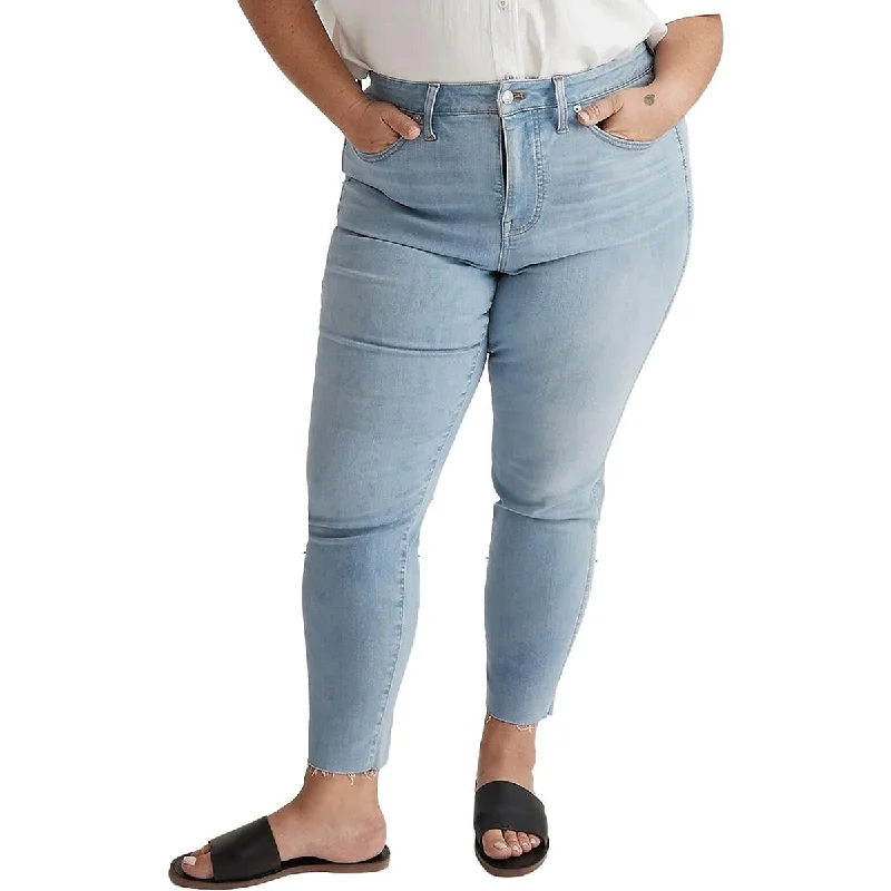 Price Rollback Madewell Womens Plus High-Rise Cropped Skinny Jeans