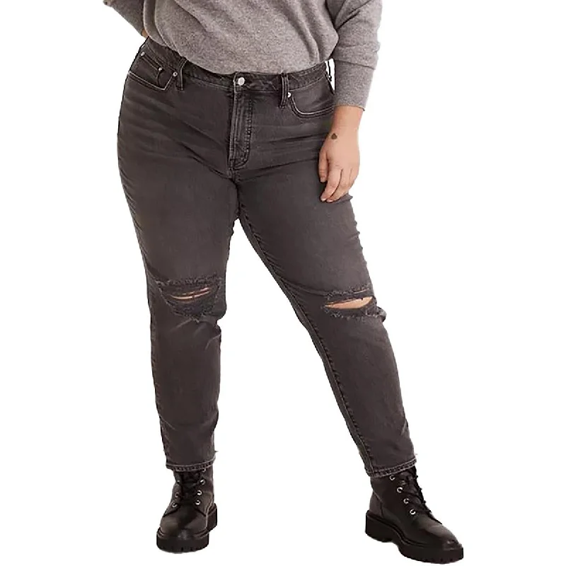 Huge Discounts Madewell Womens Plus The Perfect Vintage High-Rise Destroyed Skinny Jeans