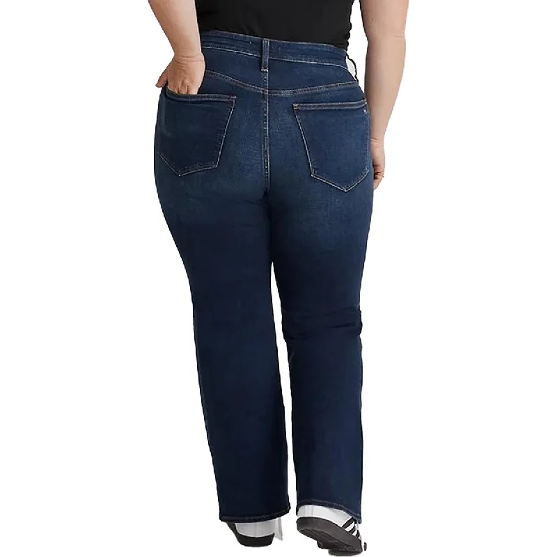 New Deals Madewell Womens Plus Skinny Dark Wash Flare Jeans