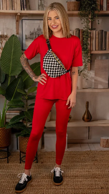 New Markdowns No Bad Vibes Ruby Legging Set