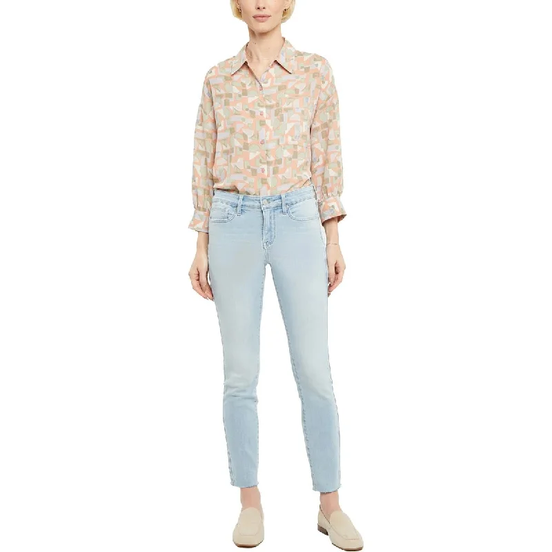 Can't Be Beat NYDJ Womens Alina Faded Raw Hem Jeggings