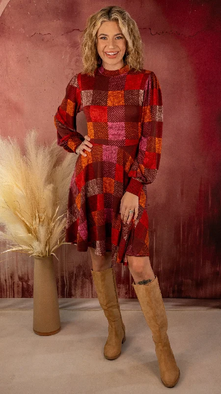 Lowest Price Out For The Day Checkered Dress
