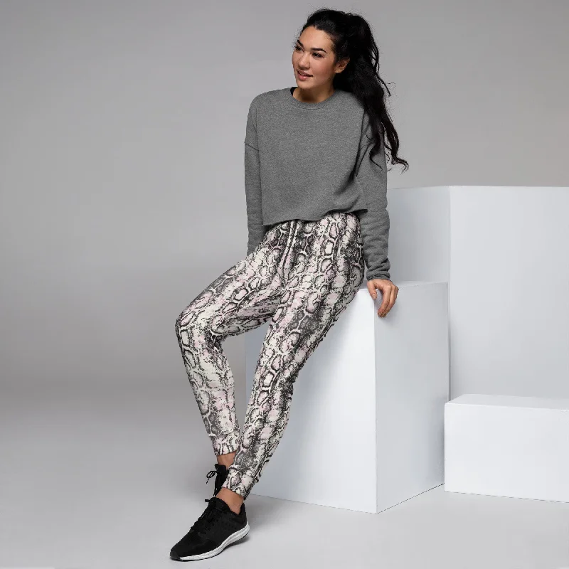 Deal Alert Pink Snake Print Joggers