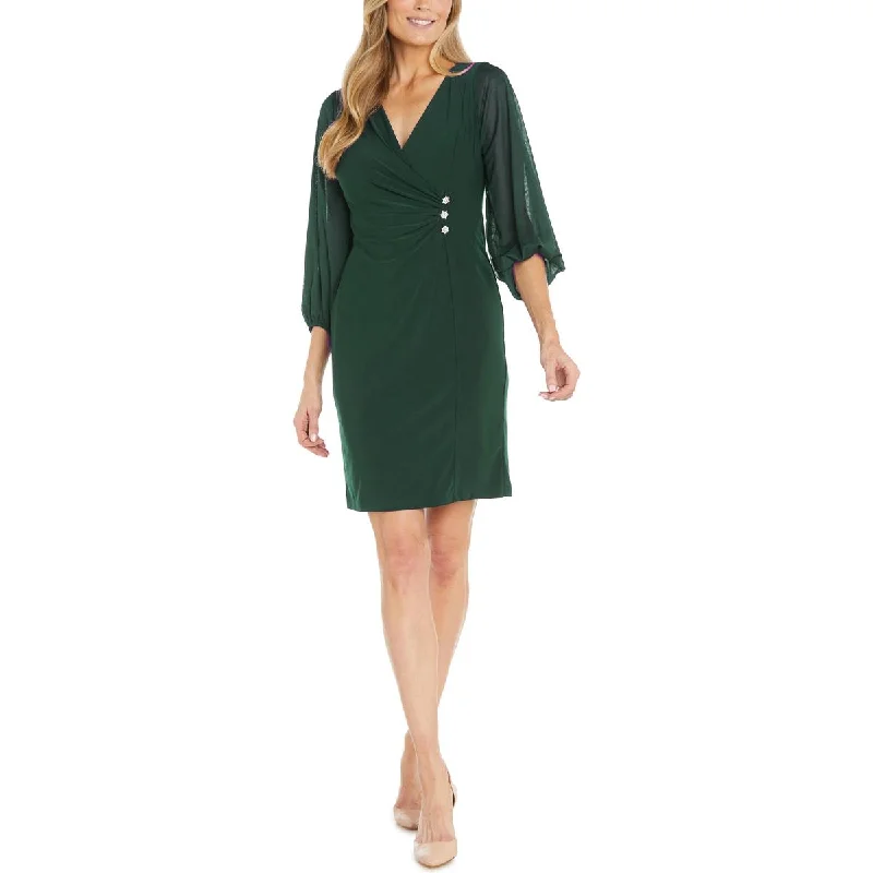 Sale Event R&M Richards Womens Embellished Knee-Length Cocktail And Party Dress