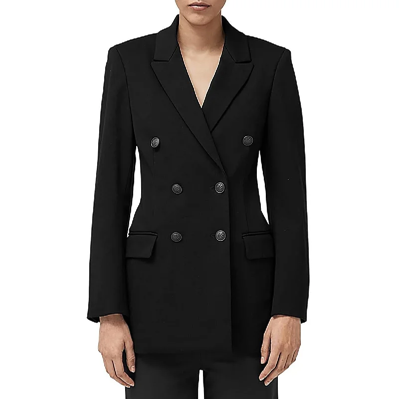 Best Bargains Rag & Bone Womens Warren Solid  Double-Breasted Blazer