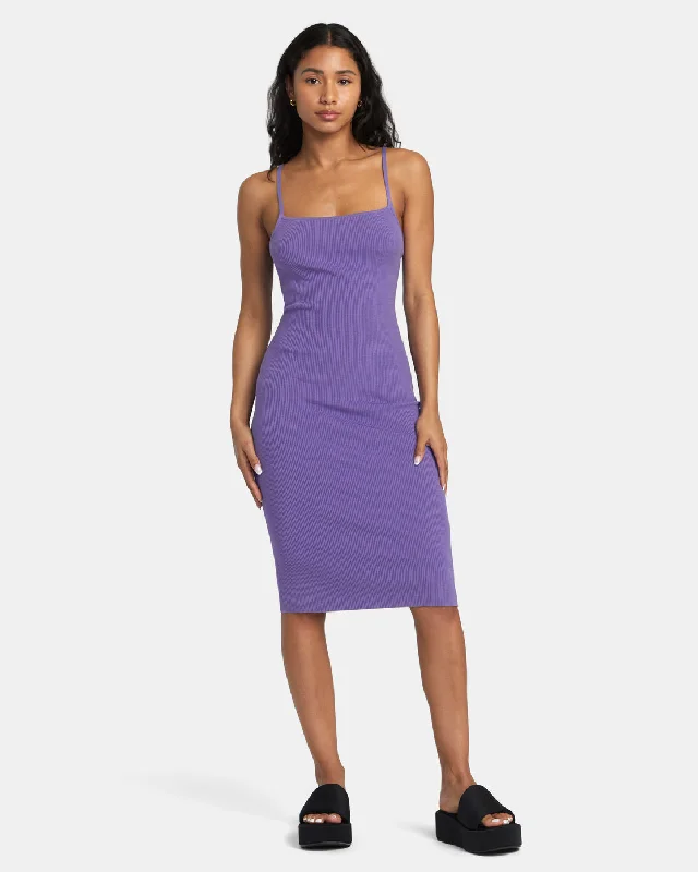 Amazing Deals Fades Away Bodycon Dress - Iris