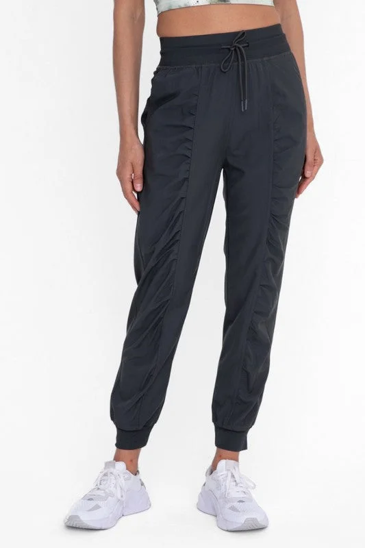 Deal Frenzy MONO B - Ruched Front Active Joggers