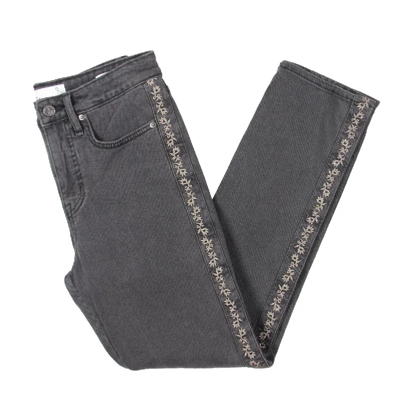 Instant Discount Sam Edelman Womens High Rise Slim Straight Leg Jeans