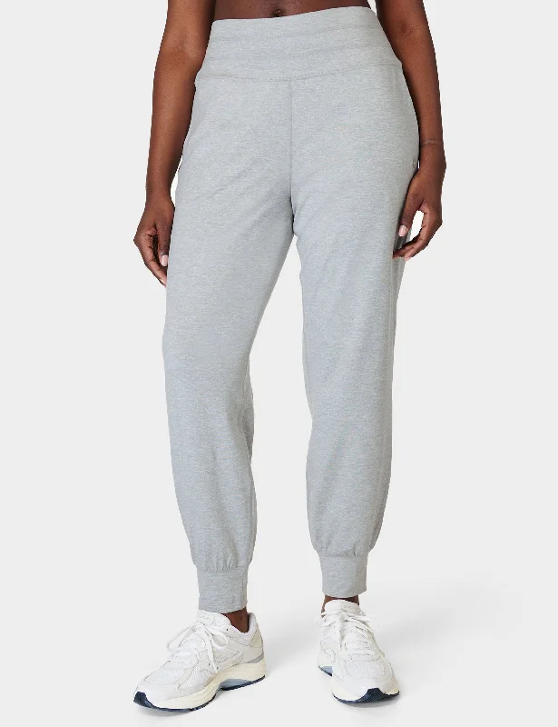 Warehouse Sale Gaia Yoga Pants - Light Grey Marl